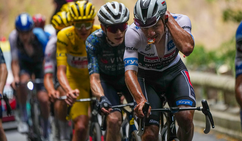 Evenepoel, Vingegaard y Pogacar en el Tour de Francia